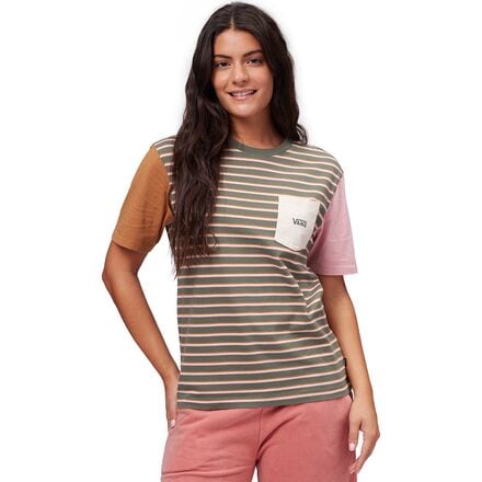Vans - Striped Pocket T-Shirt - Women's