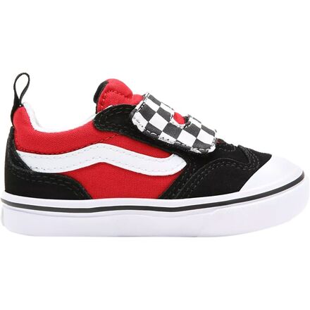 Vans - Checkerboard ComfyCush New Skool V Shoe - Toddlers' - (Checkerboard) Black/Red