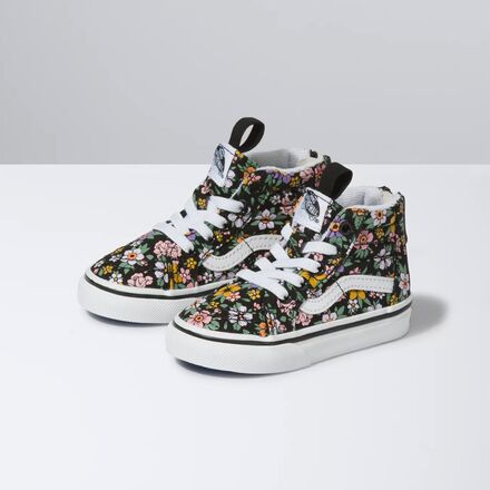 Vans - Floral Sk8-Hi Zip Skate Shoe - Toddler Girls'