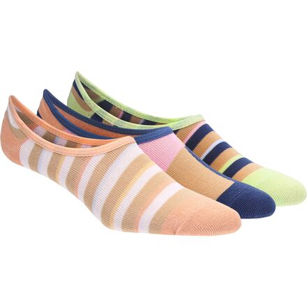 Vans - Stripe Blocking Canoodle Socks - 3-Pack - Women's - Multi