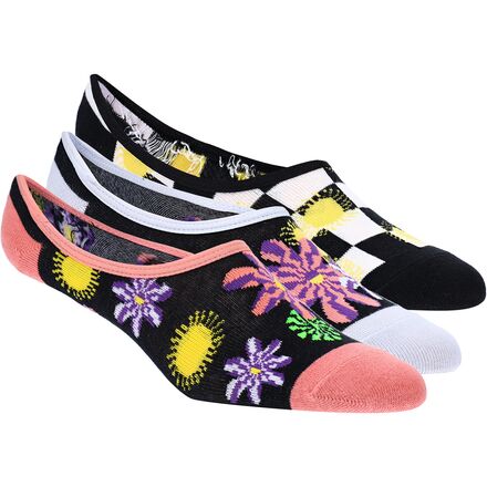 Vans - Portal Floral Canoodle Sock - 3-Pack - Women's - Lantana