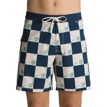 Vans - The Daily Check 17in Board Short - Men's - Dress Blues