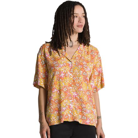 Vans - Resort Floral Woven Short-Sleeve Shirt - Women's - Sun Baked