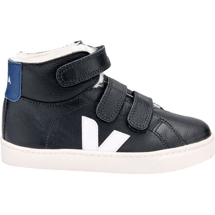 Veja - Esplar Mid Fur Sneaker - Kids' - Black White Cobalt