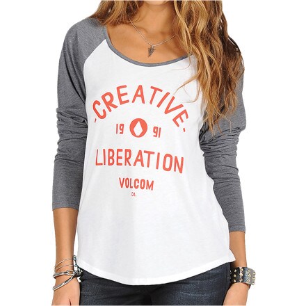 Volcom - Creative Blocked Raglan T-Shirt - Long-Sleeve - Women's