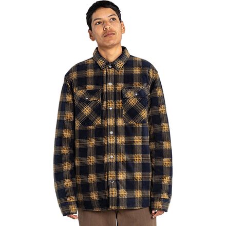 Volcom - Bowered Fleece Shirt - Men's - Dark Khaki