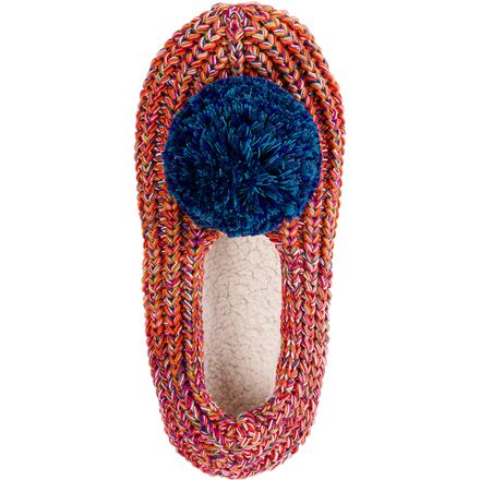 Verloop - Super Mix Pom Rib Slippers - Red/Multi