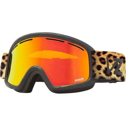 VonZipper - Trike Goggles - Kids' - Black Leopard Satin/Fire Chrome Wildlife