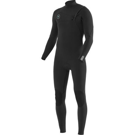 Vissla - 7 Seas 4/3 Full Chest Zip Long-Sleeve Wetsuit - Men's - Black