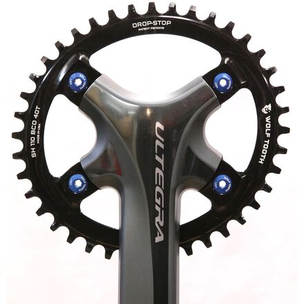 Wolf Tooth Components - Drop Stop PowerTrac Shimano Asymmetric Chainring - 110 BCD