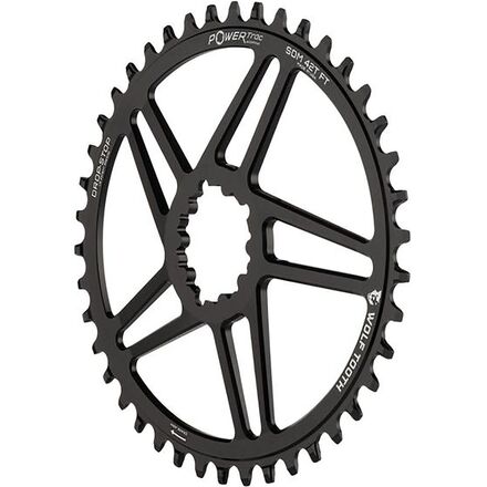 Wolf Tooth Components - Drop Stop Elliptical Direct Mount SRAM Flattop Chainring - Black