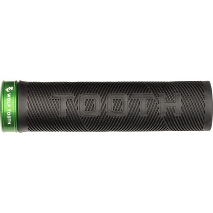 Wolf Tooth Components - Wolf Tooth Echo Lock-On Grip - Black Grip/Green Collar