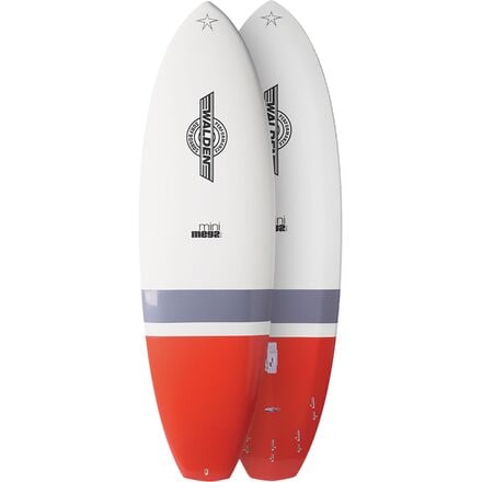 Walden Surfboards - Mini Mega Magic Longboard Surfboard - White/Red