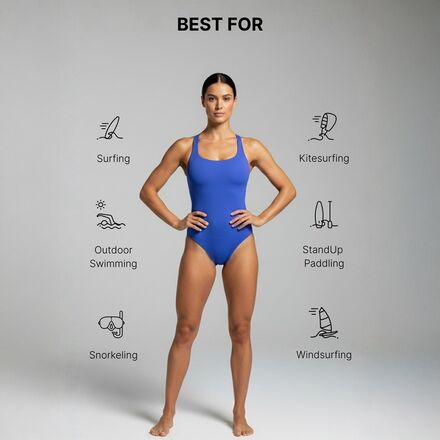 Wallien - Nerida Scoop Neck Swimsuit - Women's
