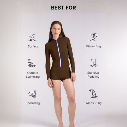Wallien - Rash Guard with Zip - Women's