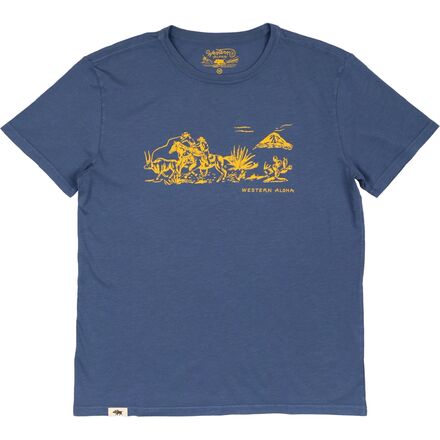 Western Aloha - Roping Paniolo T-Shirt - Men's - Blue