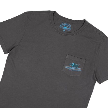 Western Aloha - Surfing Boar Pocket T-Shirt - Men's