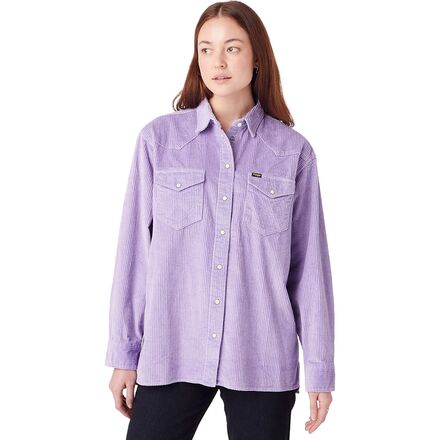 Wrangler - Courderoy Western Overshirt - Women's - Bouganville Purple