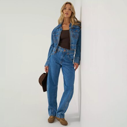 Wrangler - High Rise Super Barrel Jean - Women's