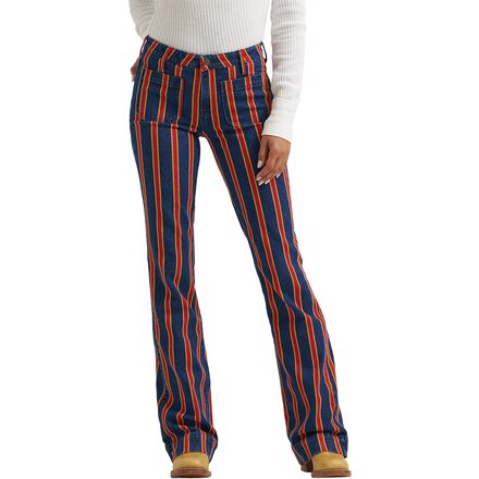 Mid Rise Rainbow Flare Pant - Women's