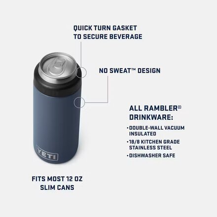 YETI - Rambler 12oz Colster Slim Can Insulator