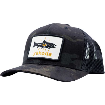 Yakoda Supply - Mystic Trout Multicam Trucker Hat - Black Multicam