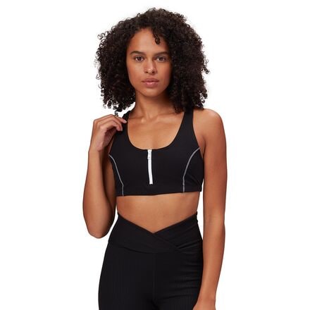 Year of Ours - x Lindsey Zip Front Bra - Women's - Black