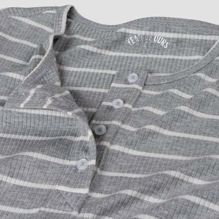 Year of Ours - The Perfect Ribbed Henley Top - Women's