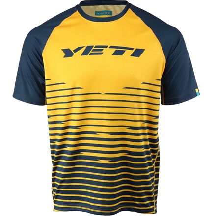Yeti Cycles - Longhorn Short-Sleeve Jersey - Men's - Gold /Navy