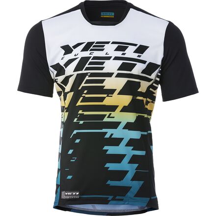 Yeti Cycles - Enduro Short-Sleeve Jersey - Men's - Dark Turquoise Explode