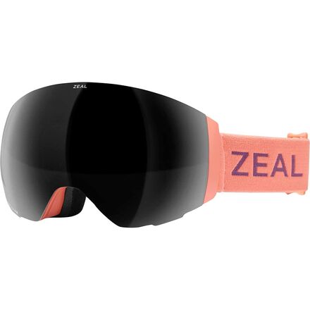 Zeal - Portal Goggles - Dark Grey/Coral, Extra- Persimmon Sky Blue Mir