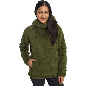 Burton Women's Lynx Pullover Fleece - Sherpa Oversized Hoodie, Regular Fit