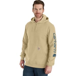 【Carhartt】 HOODED SIGNATURE SWEATSHIRT Carhartt Men's Loose Fit Midweight Signature Sleeve Logo