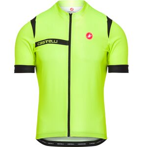 FIERY RED NEW Castelli ENTRATA V Short Sleeve Full Zip Cycling Jersey
