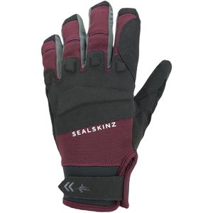 SEALSKINZ Unisex Waterproof All Weather Mtb Glove Black//Red M