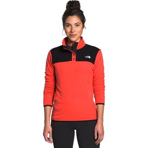 north face tka glacier snap neck pullover fleece