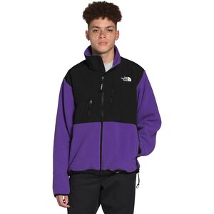 purple fleece north face jacket