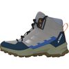 Adidas TERREX - Terrex AX4R Mid Hiking Shoe - Kids' - Grey Two/Reflective Silver/Glow Blue