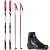 Alpina - Control 60 Classic Ski Package w/ Poles  - Women's - Black/Red,Black/Blue