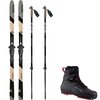 Alpina - Pioneer 80 PM Xplore Ski Package w/ Poles - Black/Grey,Black/Red