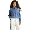 All Fenix - Soft Luxury Cropped Hoodie - Women's - Blue Indigo