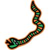Apply Stickers - Big Pop Shop Snake Sticker - Orange