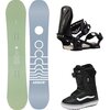 Arbor - Mantra Decon w/ Encore OG + Acacia Snowboard Pkg - Women's - One/Blk/Msmlw/Blk/Wht 20