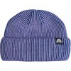 Autumn - Cord Double Roll Beanie - Bluejay