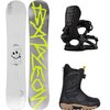 Bataleon - Evil Twin w/ Twist BOA + Blaster AW FASE Snowboard Package - White,Black,Black