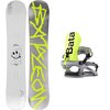 Bataleon - Evil Twin w/ Blaster AW FASE Snowboard Bundle - White,Neon Yellow