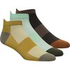 Backcountry - Performance Low Ankle Sock - 3-Pack - Olive Moss/Bay/Granite Plum