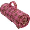 BAGGU - Puffy Picnic Blanket - Azalea Pink Tartan