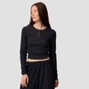 Basin and Range - Remote Rib Knit Henley - Women's - Black
