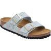 Flowers Baby Blue Suede